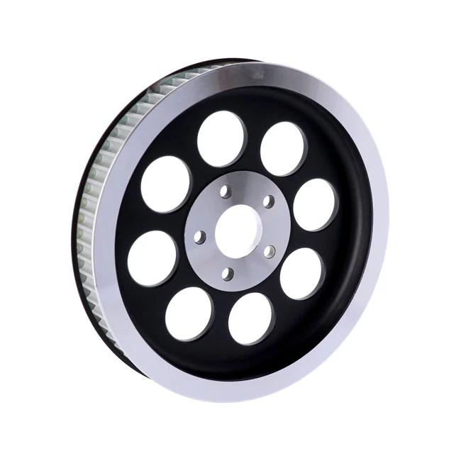 12V USB Polea Transmision Trasera Estilo Oem 70T, Correa 1-1/2". Negro Para Harley Davidson