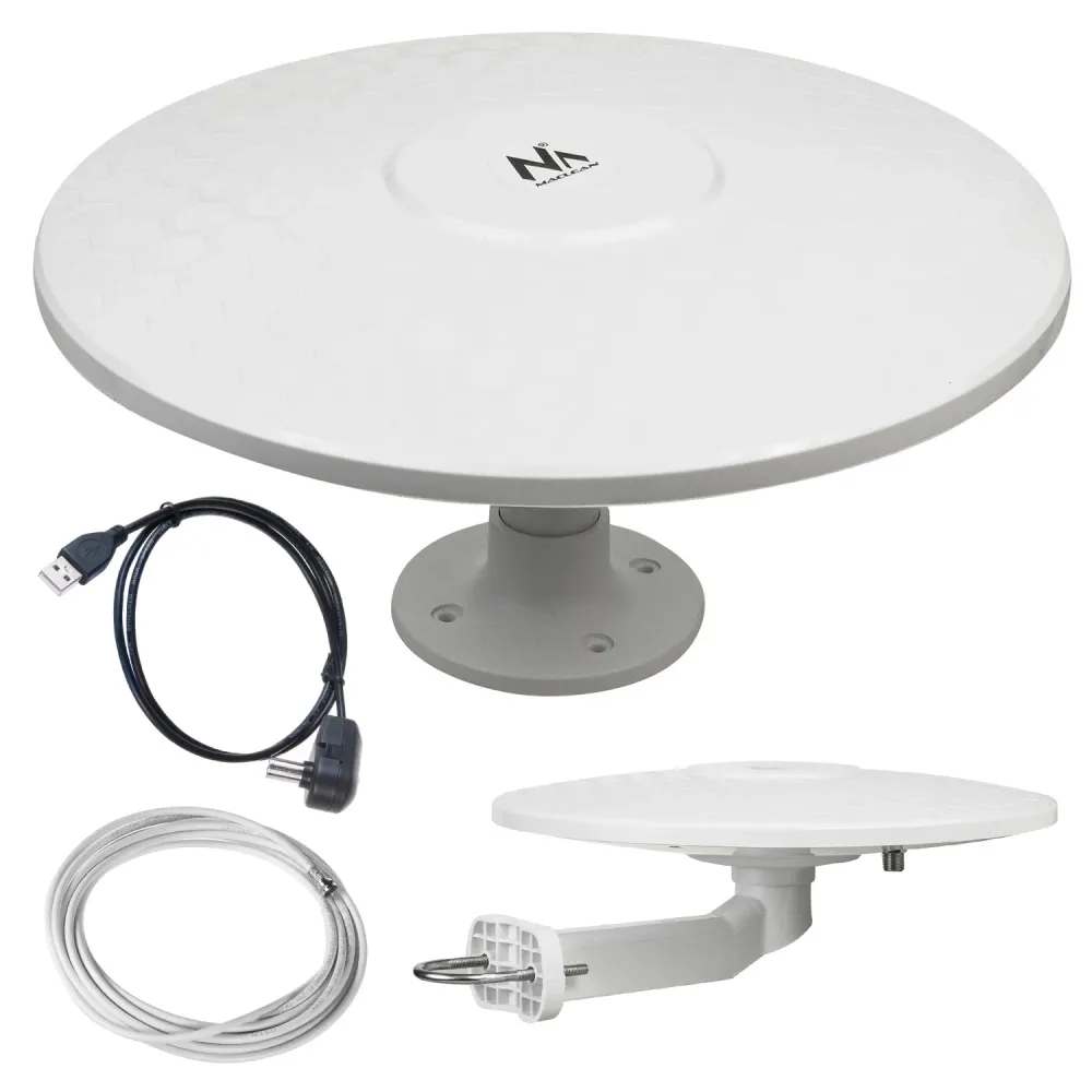 De actieve multidirectionele antenne DVB-T2 HEVC Maclean MCTV-947 -camper Easy Mount Bevestiging