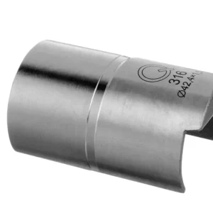 Kofferbakorganizer Q-railing 180 Degree -Line Connector Sleeve 1.66" (42.2mm) Round Cap Rail