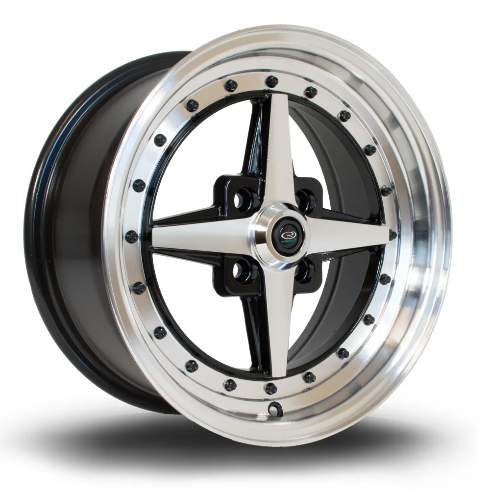 Opbergsysteem Rota Zero 15x7" 4x100 ET35, Flat Ravenzwart