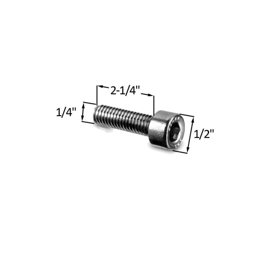 Q-railing 1/2" Flat Barrel Head Roestvast Machine Screw - Package 50