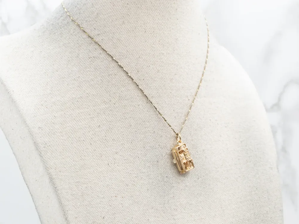 San Francisco Verguld Cable Car Charm