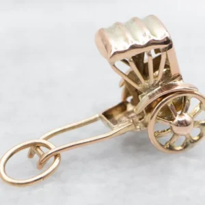 Rickshaw Charm Moving Wheels