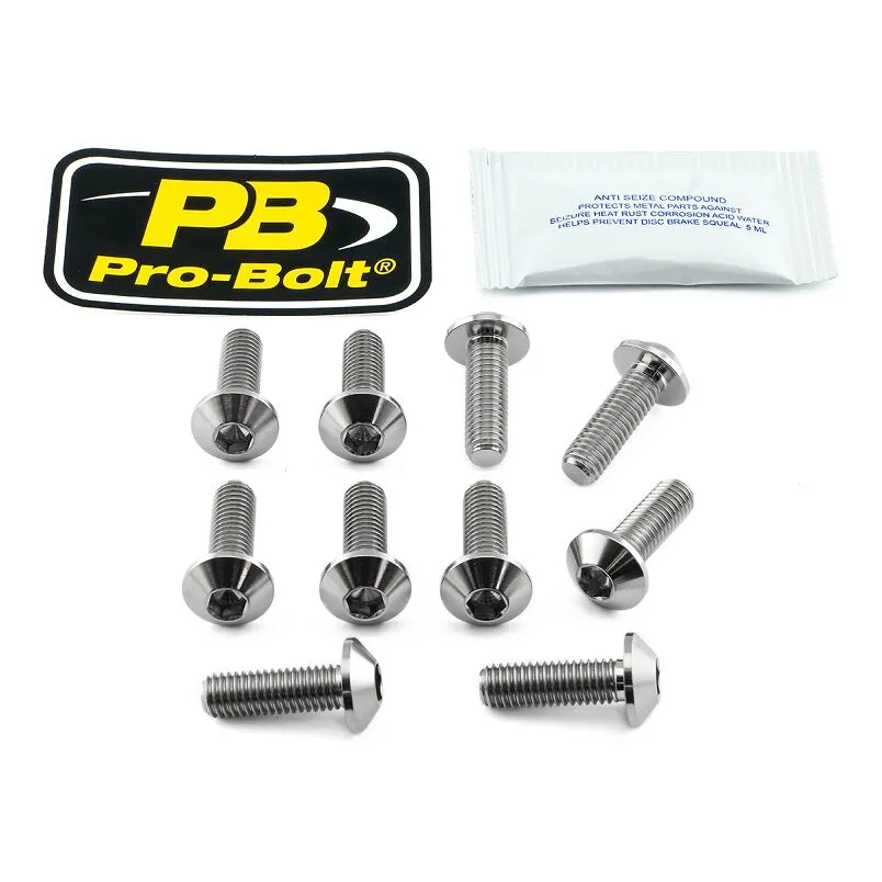 Kit Tornillos Montaje Disco Freno Titanio Para KTM Complete set voor vooras