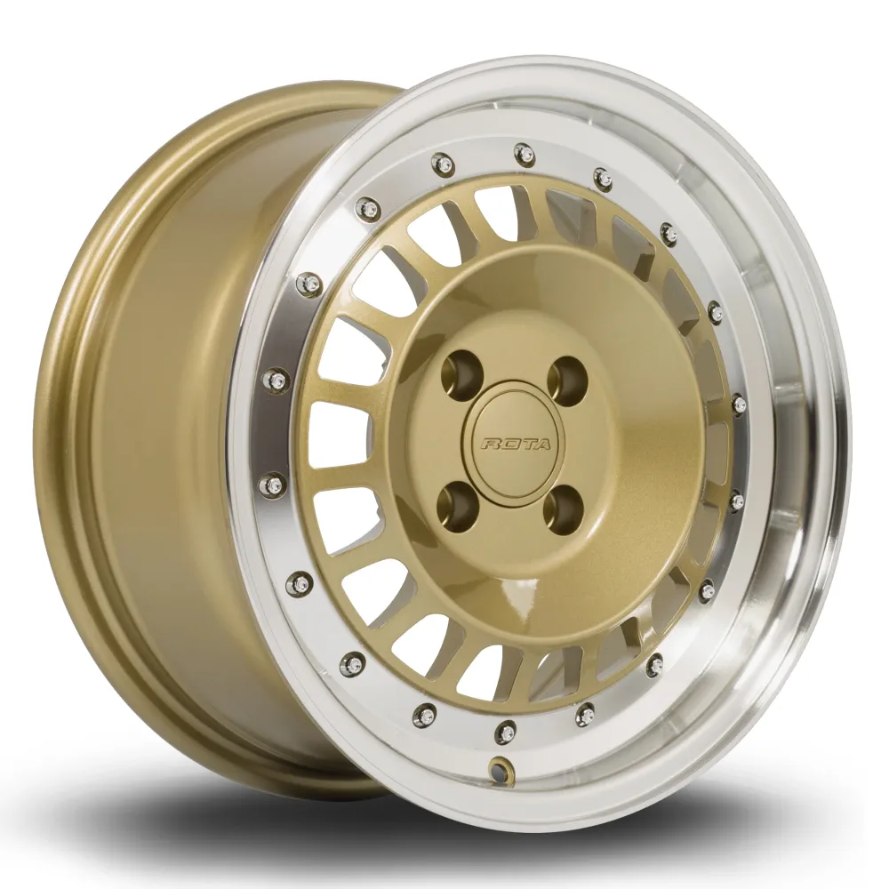 Rota Speciale 15x7" 4x108 ET20, Goud, Polished Lip