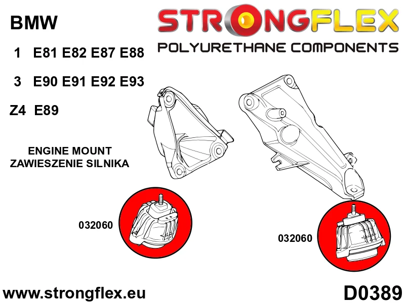 Engine mount E90 - BMW > Serie 1 > I E81 / E82 / E87 / E88 > E81 / E82 / E87 / E88 |BMW > Serie 3 > V E90 / E91 / E92 / E9...