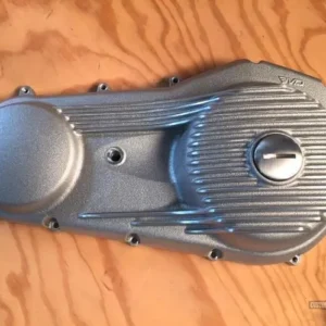 Ribbed Primary Cover Semi Afgewerkt Harley-Davidson met druppelstop