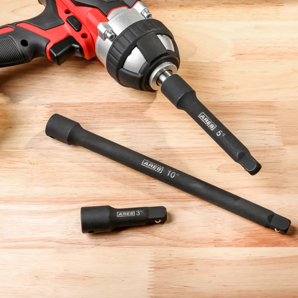 ARES 70031 - 1/2" Dr. Impact Extension Set met Keramische Bescherming