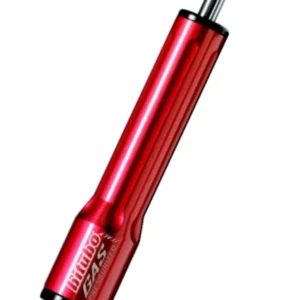 Cilindro amortiguador de dirección Bitubo color Rojo L.251mm