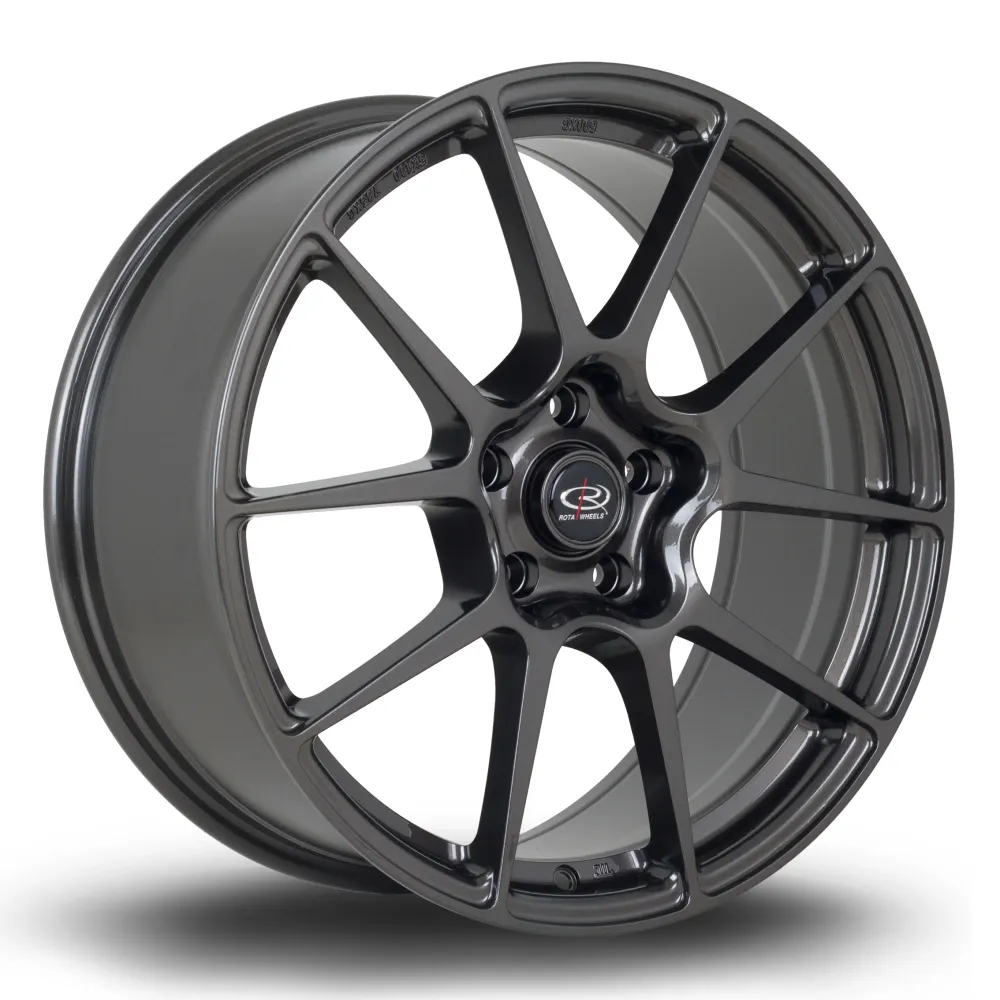 Rota AR10 19x8.5" 5x114.3 ET44, Gunmetal Compatibel met Bosch, Valeo