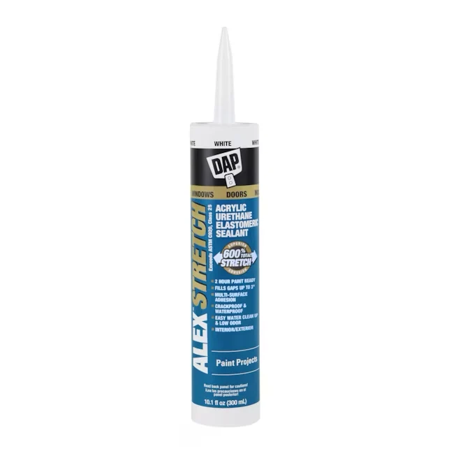 DAP Alex Stretch 10.1-oz Parelmoer Paintable Acrylic Urethane Elastomeric Sealant Caulk