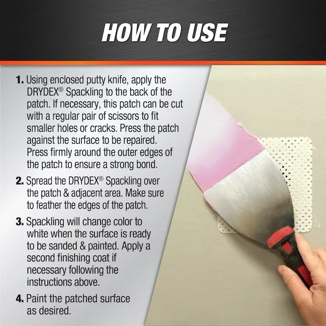 DAP DryDex 8-fl oz Color-changing Interior/Exterior Melkwit Spackling Kit | UV-bestendig | Kleurvast