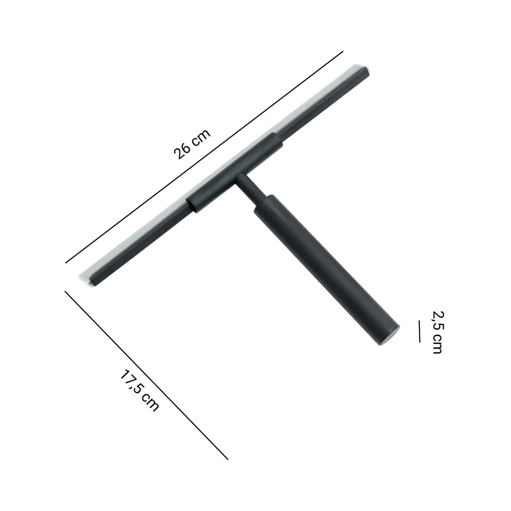 Thor model messing windshield wiper - Matte Black matte afwerking