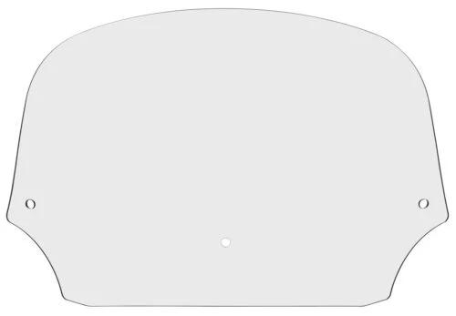 Parabrisas Para Memphis Shades Batwing 9" Windshield Glashelder