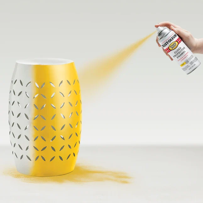 Rust-Oleum Stops Rust Gloss Sunburst Mosterdgeel Spray Paint (NET WT. 12-oz)