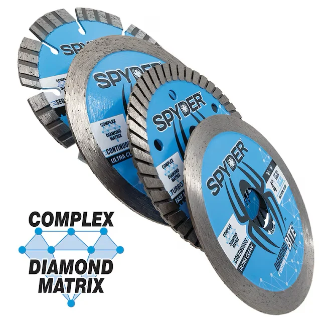 Spyder Diamond Bite 4-1/2- Wet/Dry Turbo Rim Diamond Saw Blade