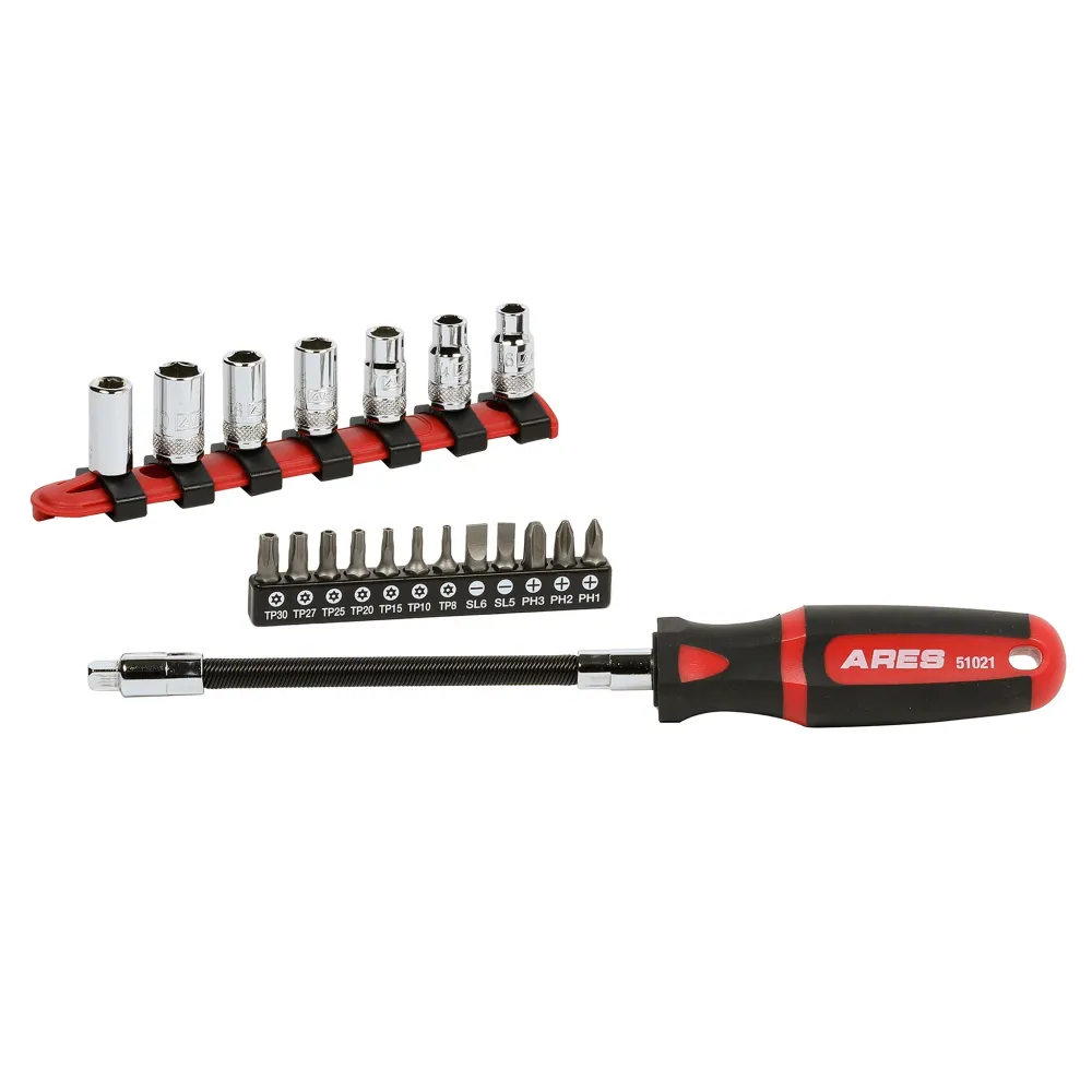 Aerodynamische wisserblad ARES 51021 - 20-Piece Multipurpose Soepel Driver Set