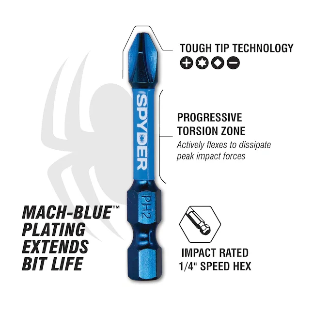 All-season vloeistof Spyder 1/4- Impact Driver Bit (30-Piece)