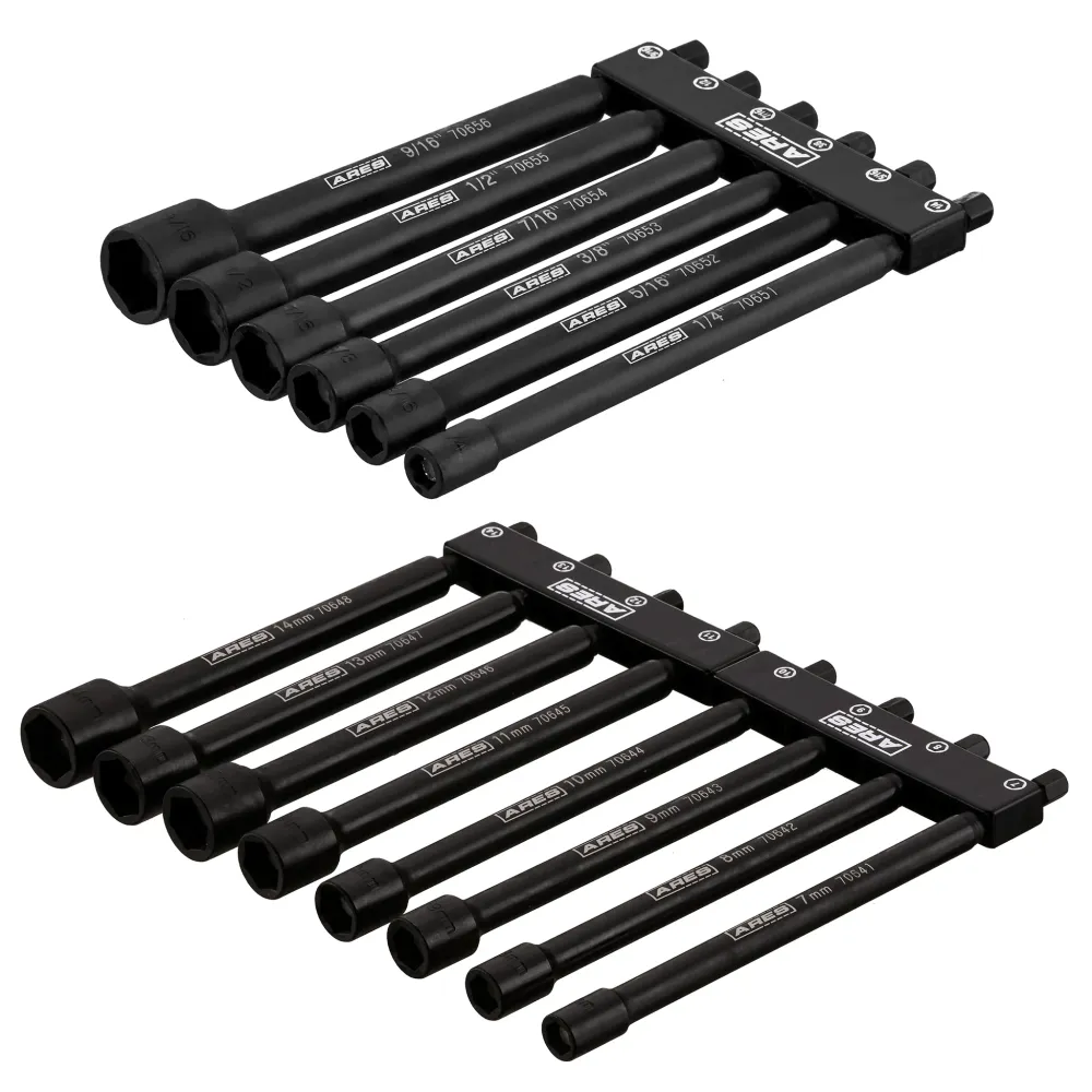 Anti-bevriezing vloeistof ARES 4221002 - 14-Piece SAE and Metric Magnetic Impact Nut Driver Bit Set