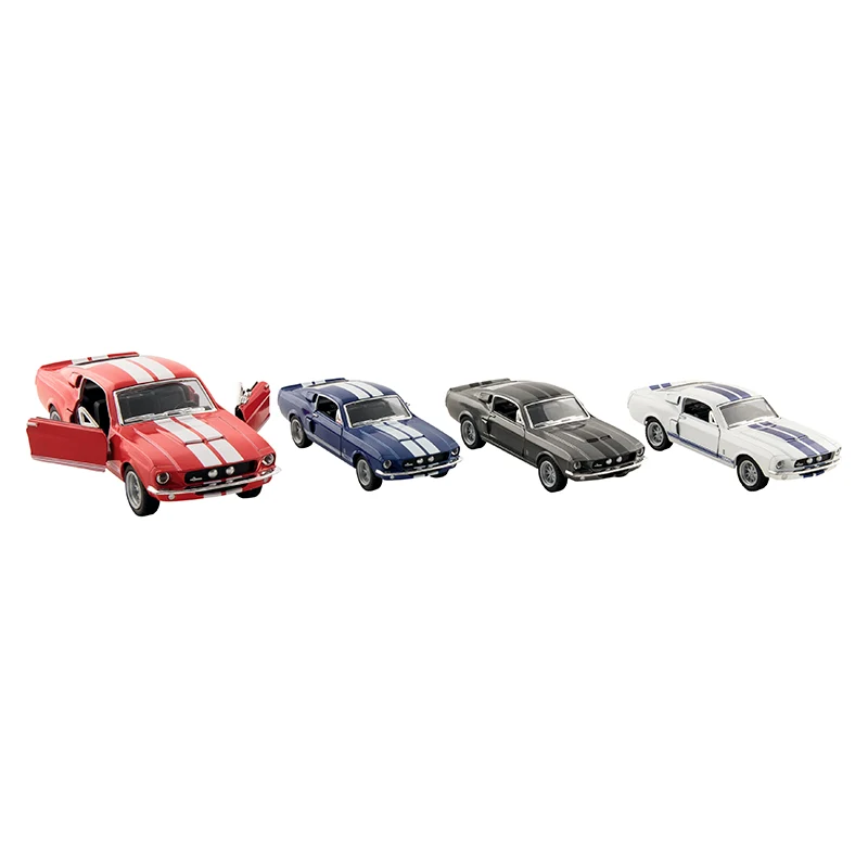 Set 4 Goki Metaal 1967 Shelby GT-500 Toy Cars