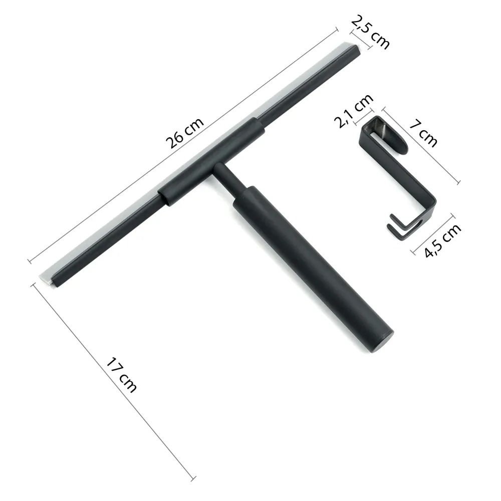 Thor model Gedy windshield wiper and hook set - Effen Black