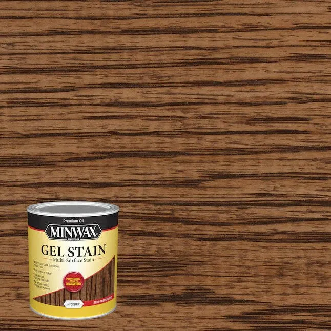 Minwax Gel Stain Oil-Based Hickory Semi-Transparent Interior Stain (1-Quart)