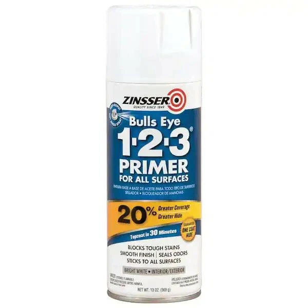 Bulls Eye 1-2-3 13 oz. Parelmoer Oil-Based Interior/Exterior Primer and Sealer Spray