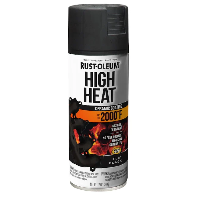 Rust-Oleum Flat Koolzwart High Heat Spray Paint (NET WT. 12-oz)