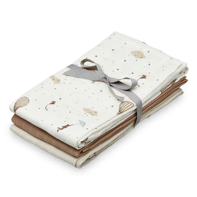 Cam Cam Copenhagen Doek - 3 stuks - GOTS - Mix Dreamland/Camel/Licht Zand