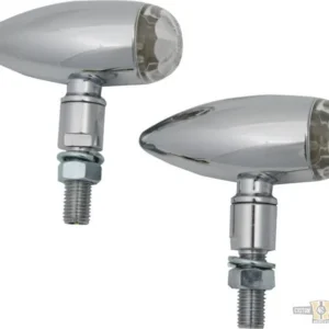 Micro Bullet LED Turn Signal Chrome Glashelder LED Harley-Davidson