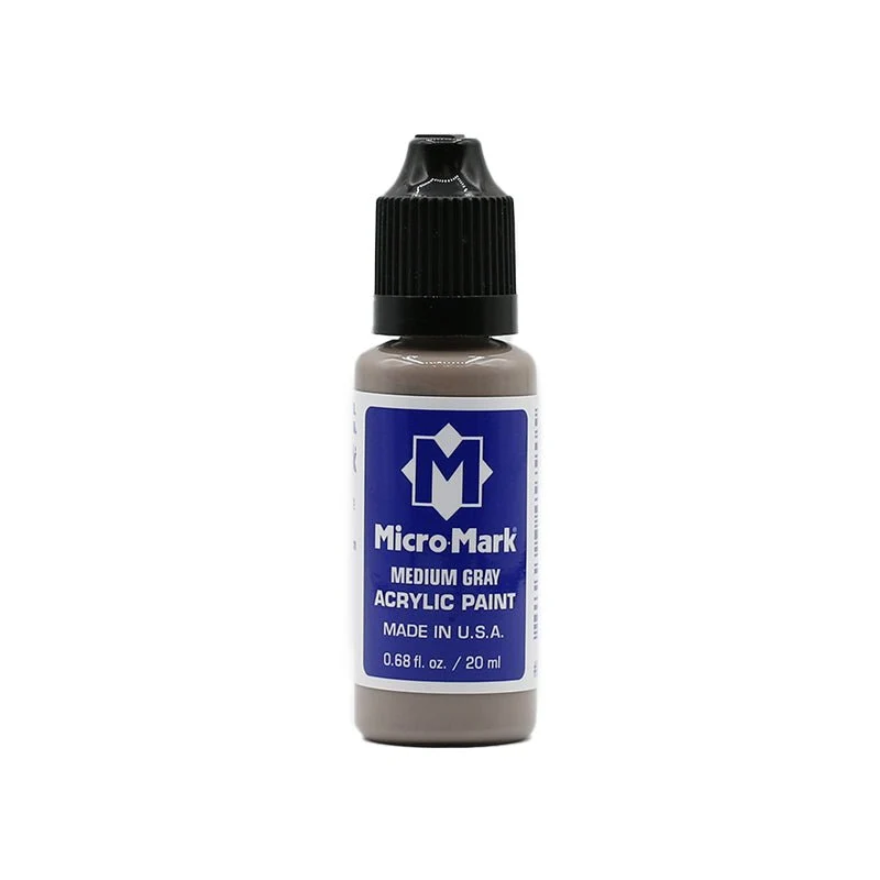 Micro-Mark Medium Grauw Acrylic Paint, 20ml