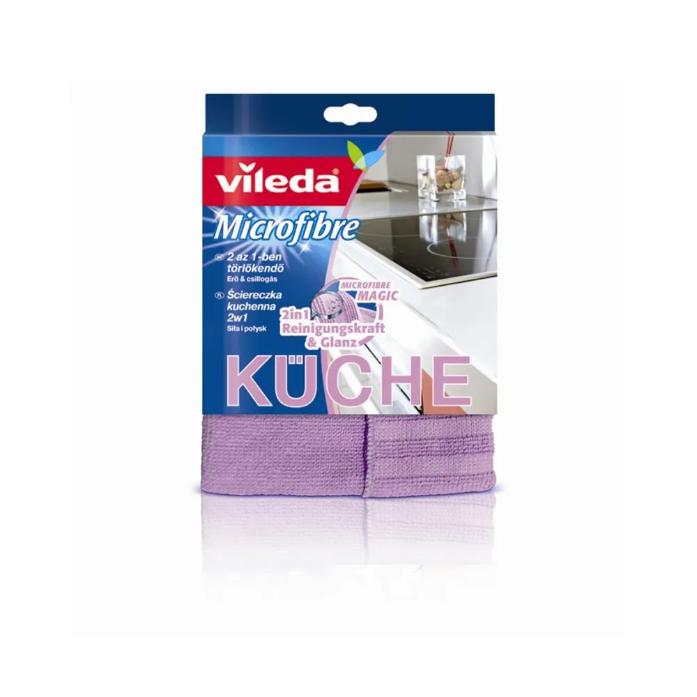 2 1 microvezeldoek met Vileda-microvezel