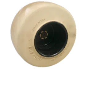Taylor Bronco Smooth Non-Marking Tire & Hub Assembly – Wit met 2 jaar garantie