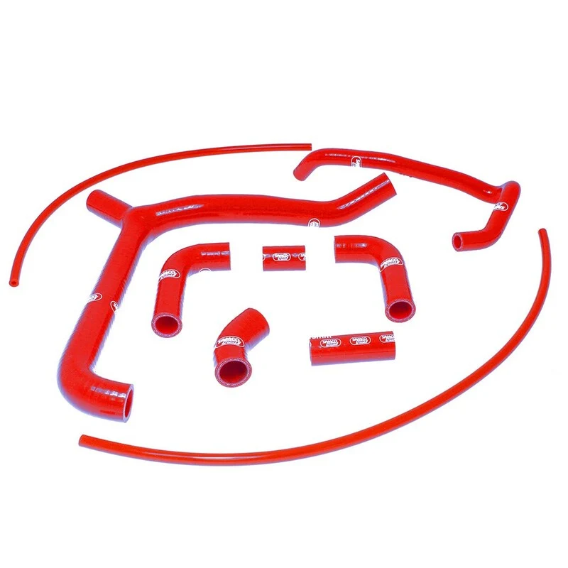 Kit manguitos Samco Honda rojo HON-36-RD Compacte Verpakking
