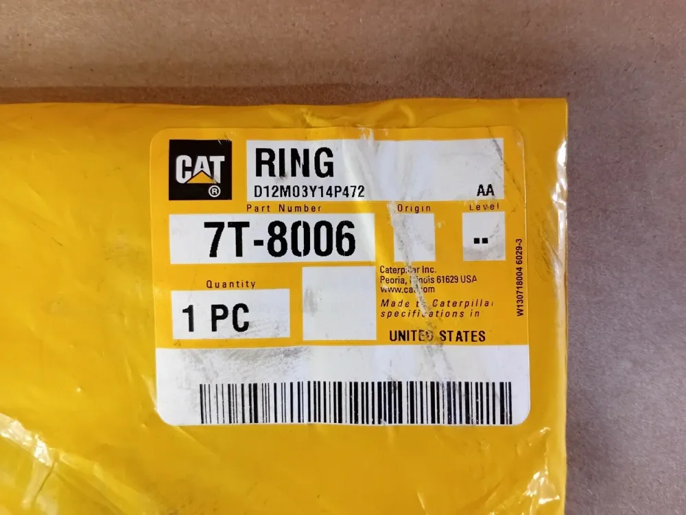 Retaining Ring (Snap Ring) 7T-8006 voor Hoge Temperatuur