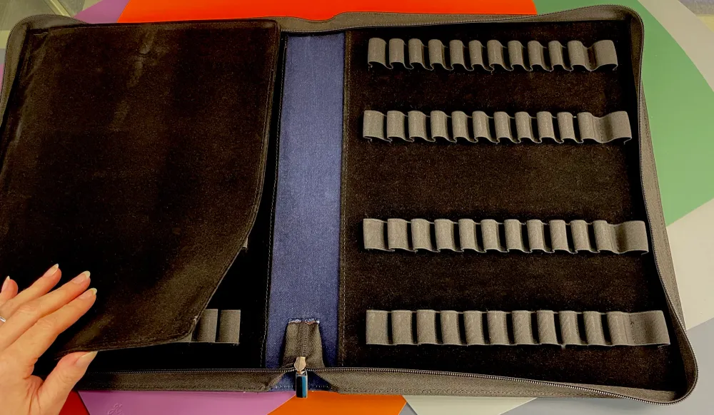 Girologio Katoenmix Denim Pen Case - 48 Zip