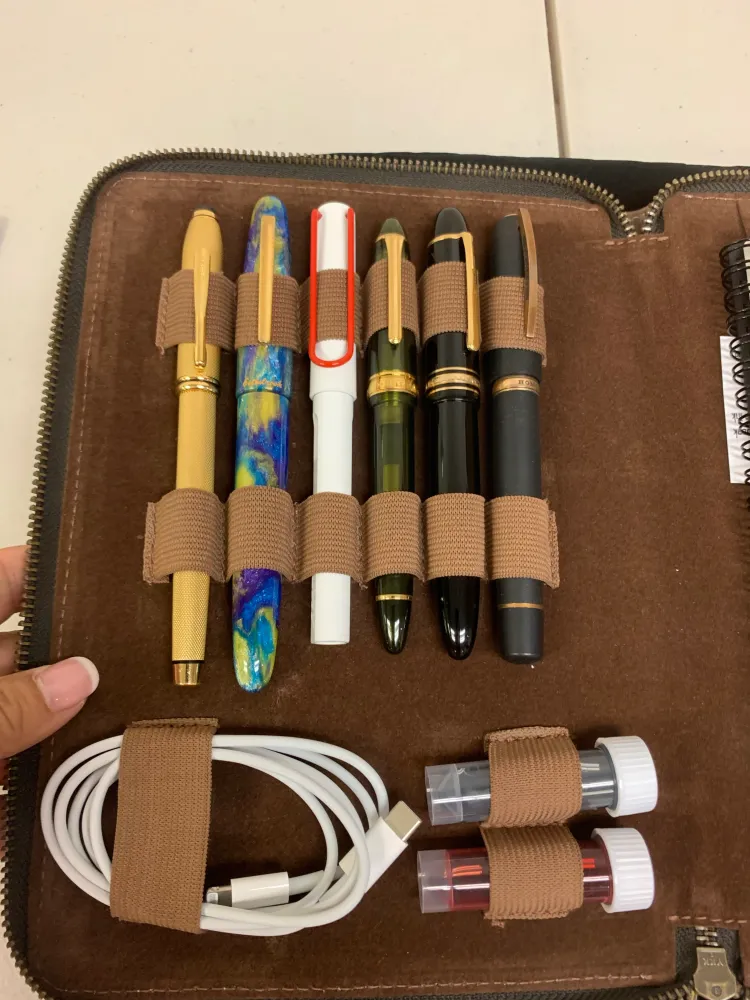 Pen Boutique Yak Natuurleer A5 Zipped Folio - Crazy Horse Chocolate