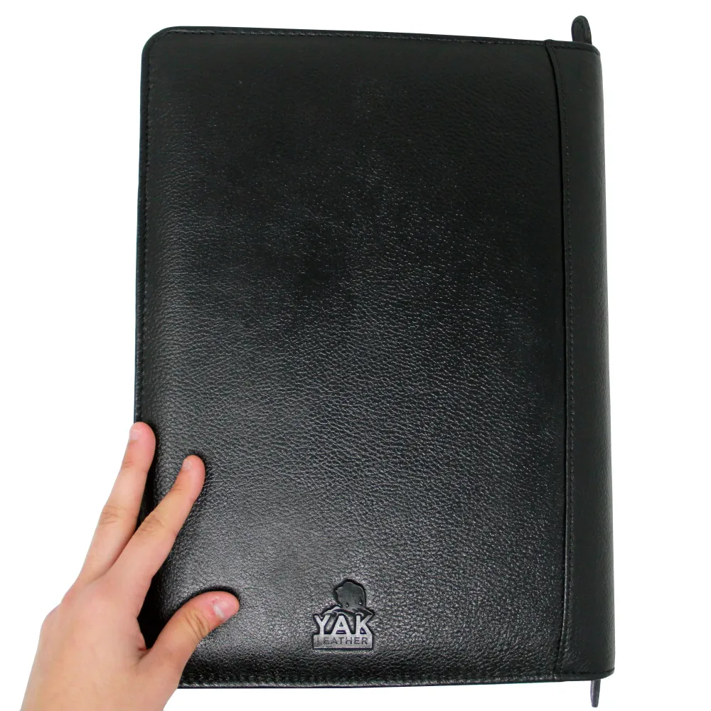 Yak Leather Premium Leather 24 Pen Case - Black