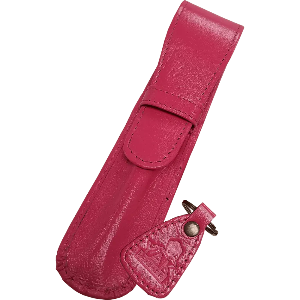 Yak Leather Solo Case Flap - Dragonfruit