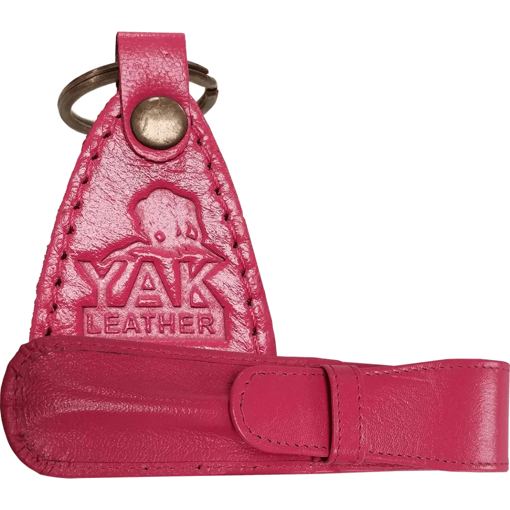 Yak Leather Solo Case Flap - Dragonfruit