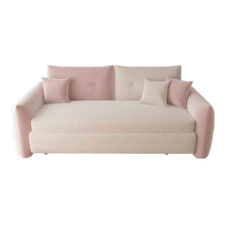 31" Wijd Glam Futon Sofa Bed Pillow Included Sleeper Sofa Storage 39l