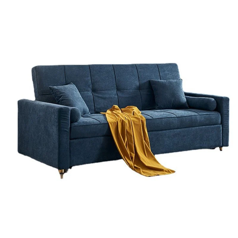 Zeeblauw 35.43" Wide Sofa Bed Linen Sleeper Sofa Biscuit Back 59l