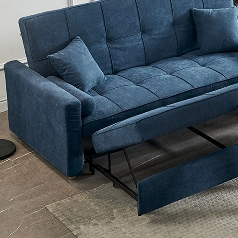 Zeeblauw 35.43" Wide Sofa Bed Linen Sleeper Sofa Biscuit Back 59l
