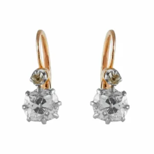 GOUD & DIAMOND “SLEEPING” EARRINGS