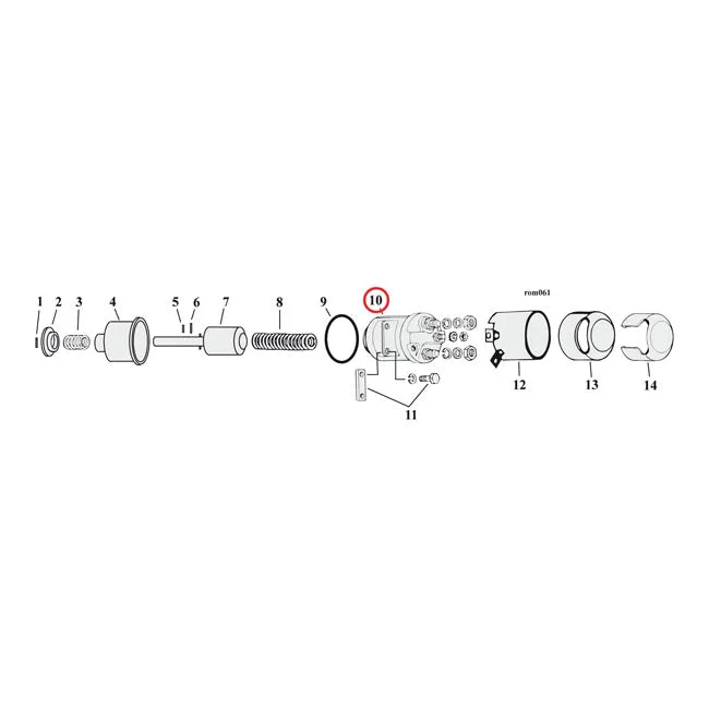 Accel Solenoid, Chroom Harley-Davidson