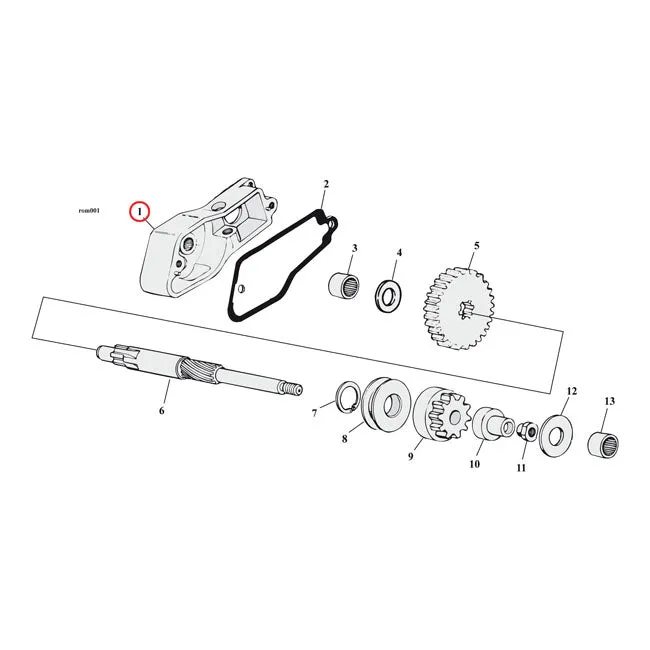 Cometic Gasket, Starter Hole Cover Harley-Davidson
