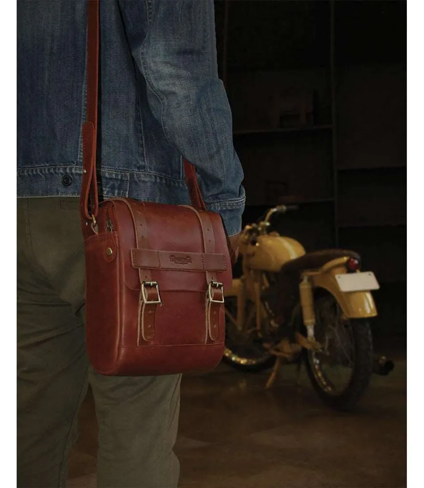 Tank Bag Magnetic Trip Machine - Kersenhout Red