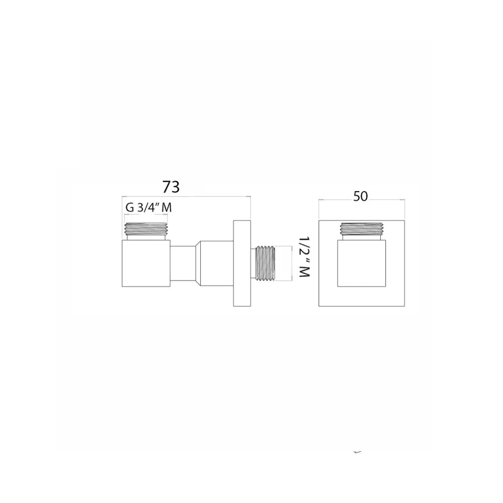 Lower frame support water outlet C56/57/59 chroom columns
