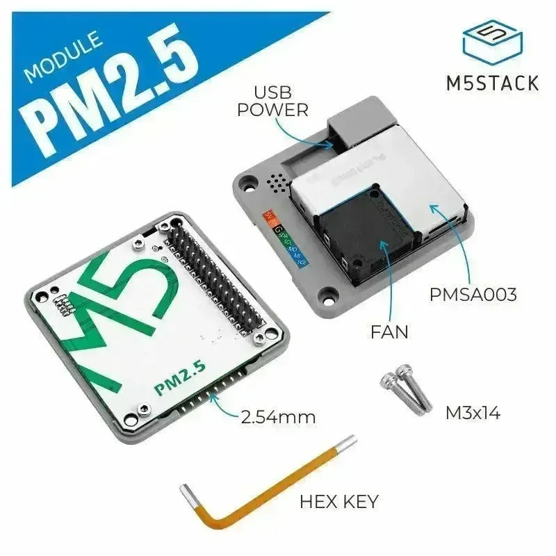 M5stack PM2.5 Air Quality Module (PMSA003) voor temperatuurregeling