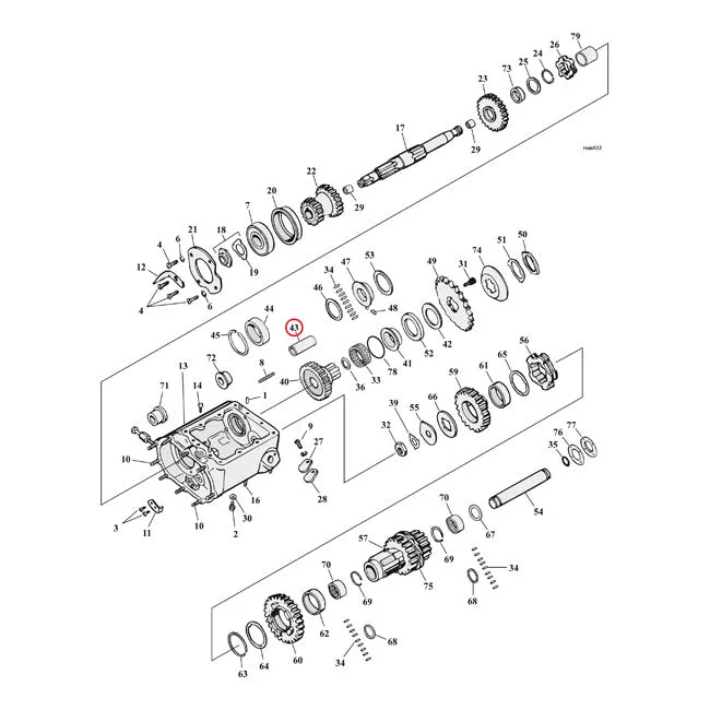 Jims, Bushing Trans Main Drive Harley-Davidson
